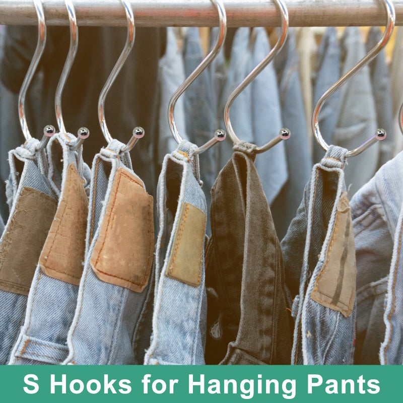 SumDirect Heavy Duty S Hooks - 5 Pack 5.7 Inch Extra Large Meta Stainless Steel S Shaped Hooks for Hanging - Image 5